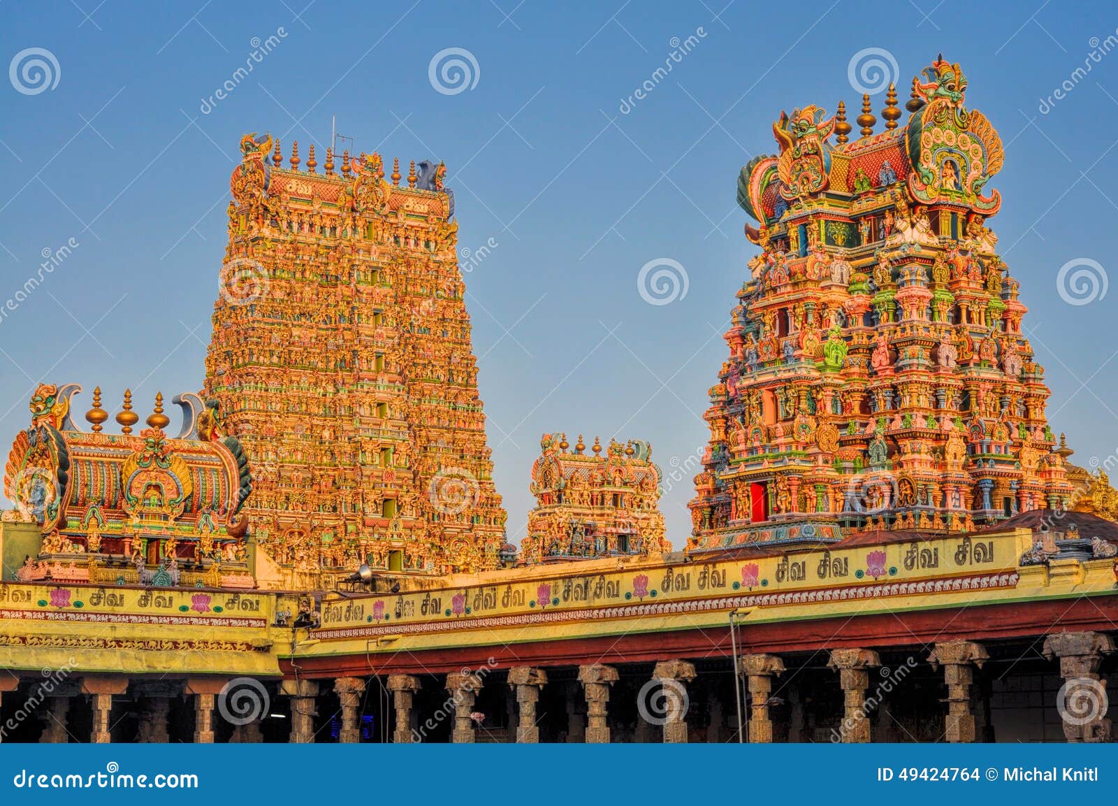 Meenakshi Amman Temple stock photo. Image of destination - 49424764