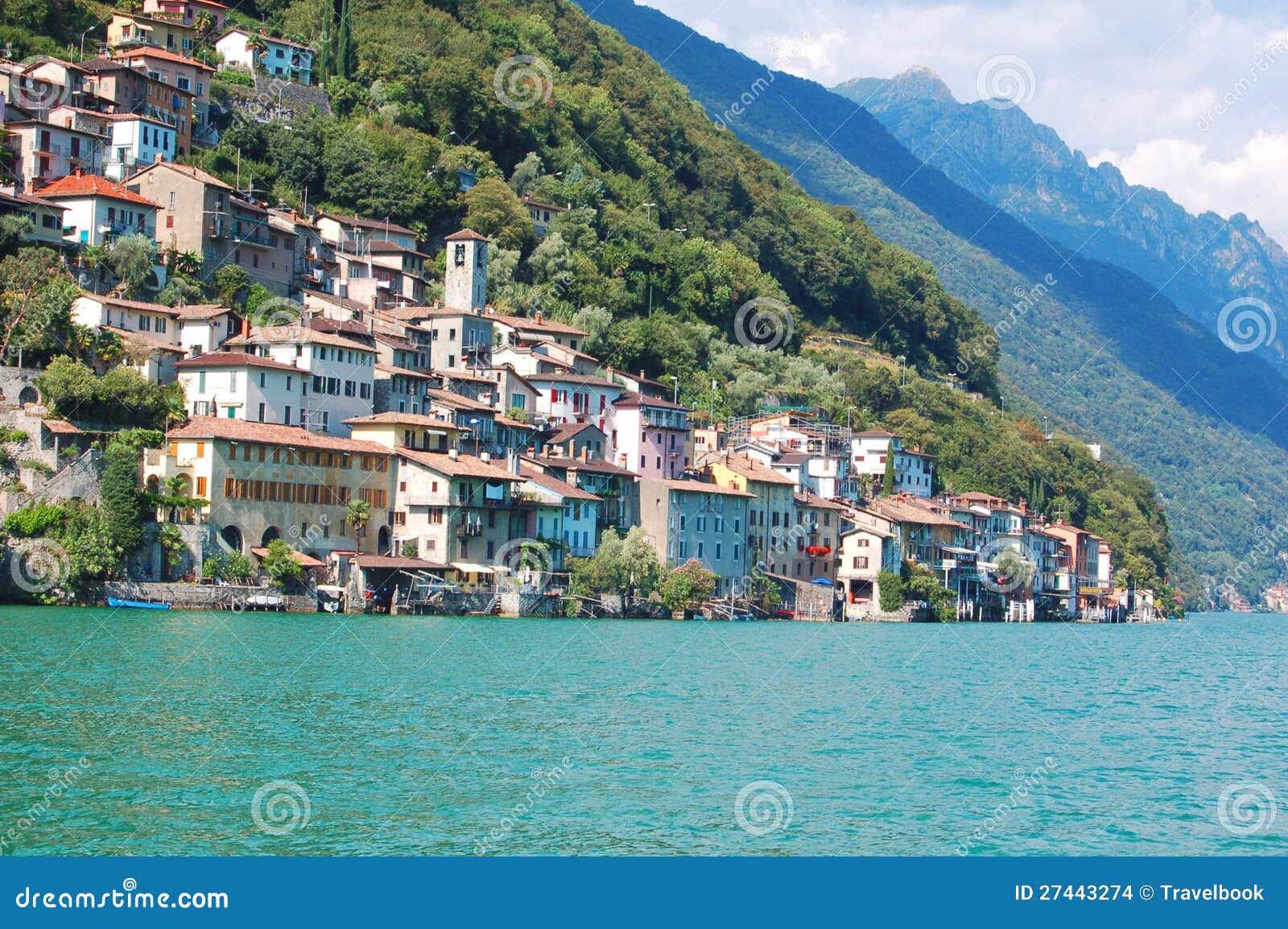 Meer van Lugano stock foto. Afbeelding bestaande uit ...