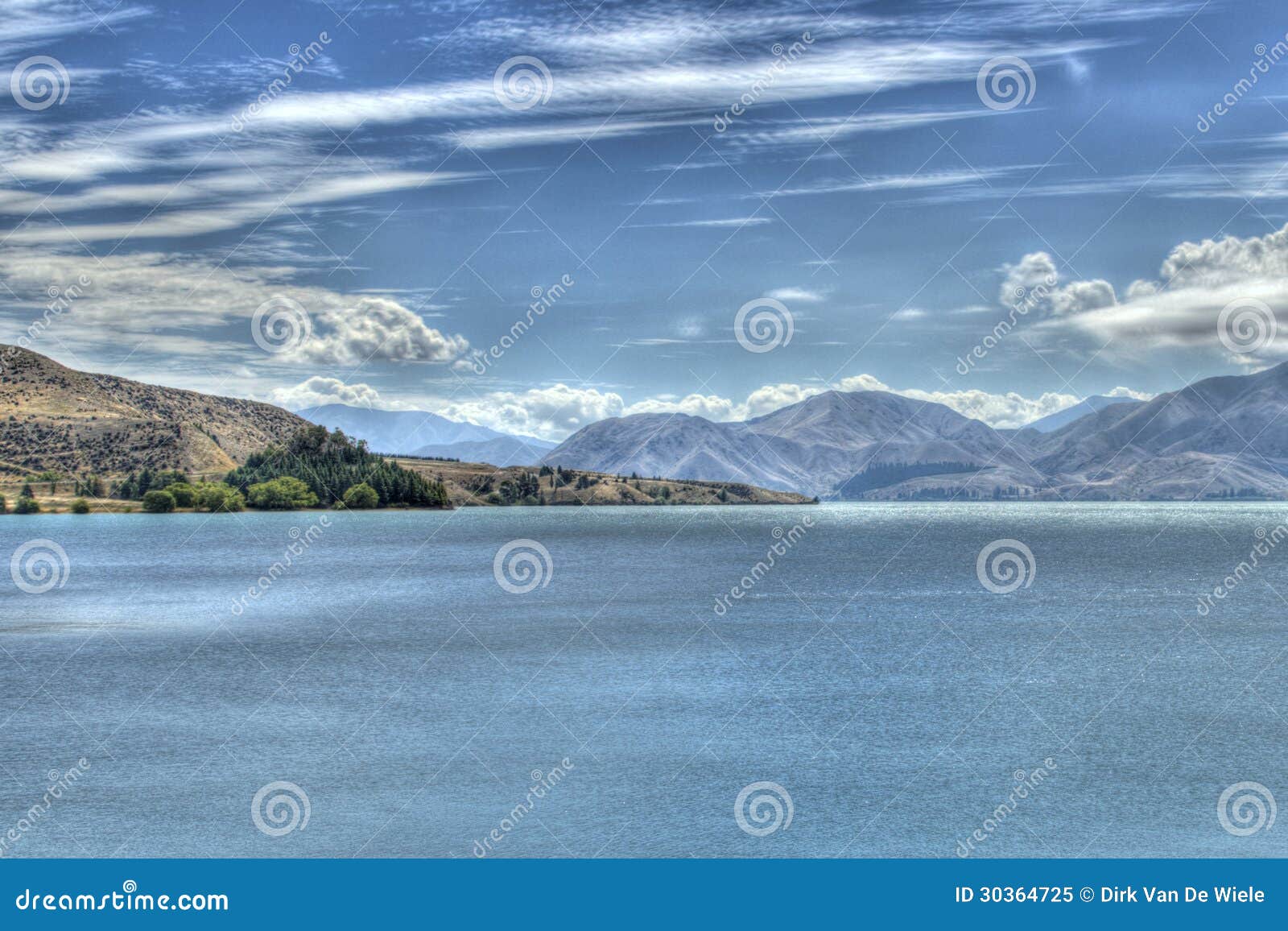 Meer Wanaka II. Meer Wanaka op het Zuideneiland Nieuw Zeeland