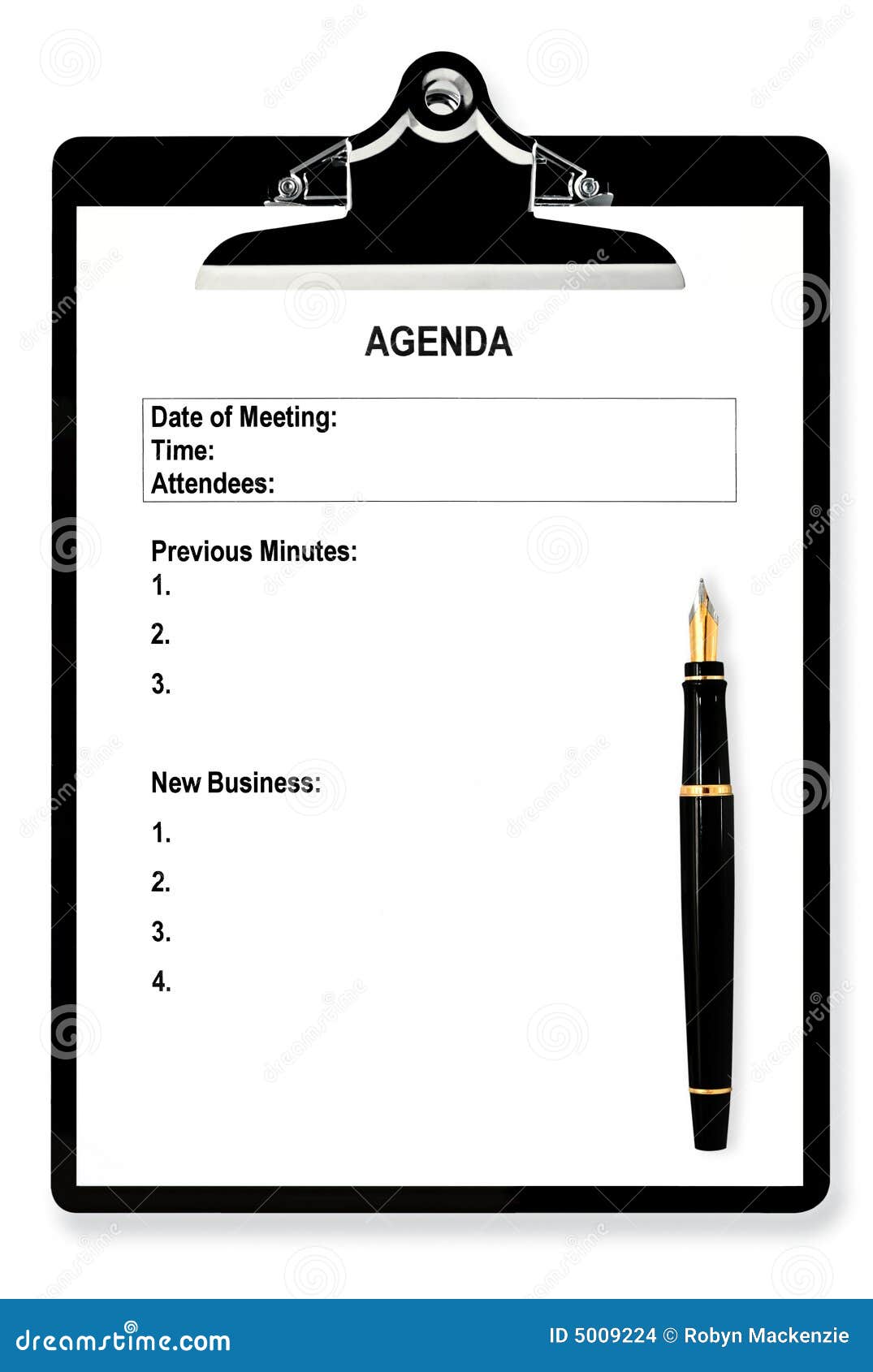 meeting agenda