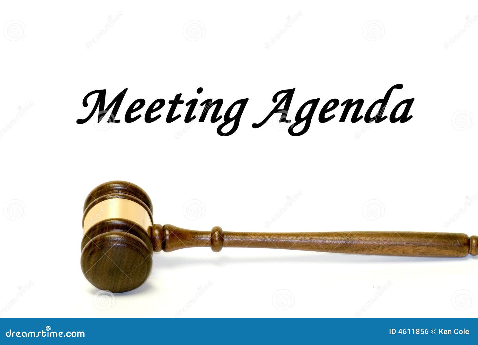 meeting agenda and gavel