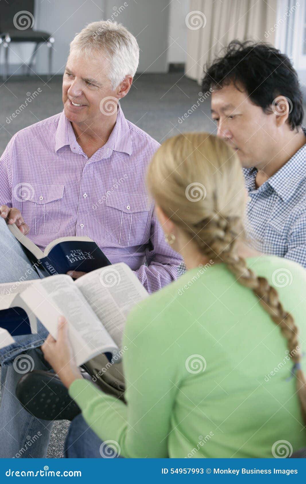 Meeting of Bible Study Group Stock Image - Image of friendship, forties
