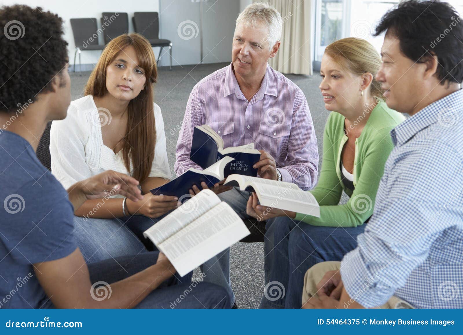 meeting of bible study group