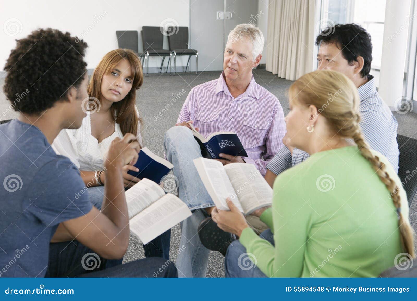 meeting of bible study group