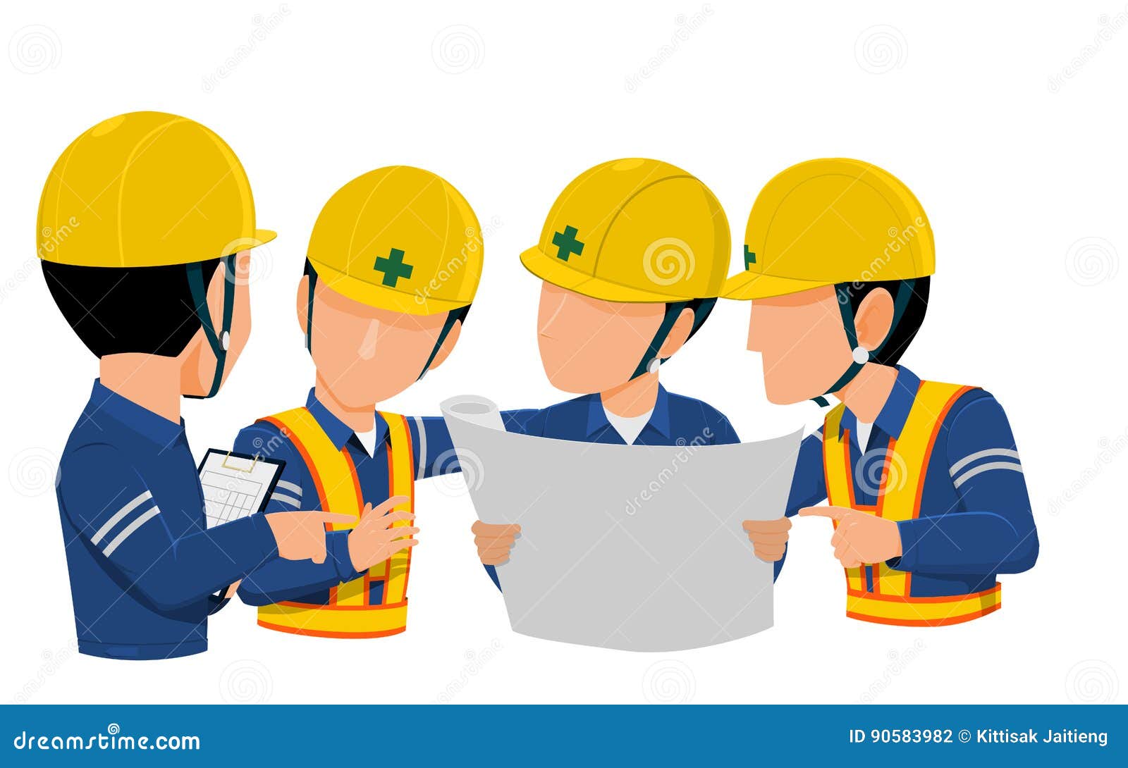 Guy Construction Meeting Stock Illustrations 86 Guy Construction