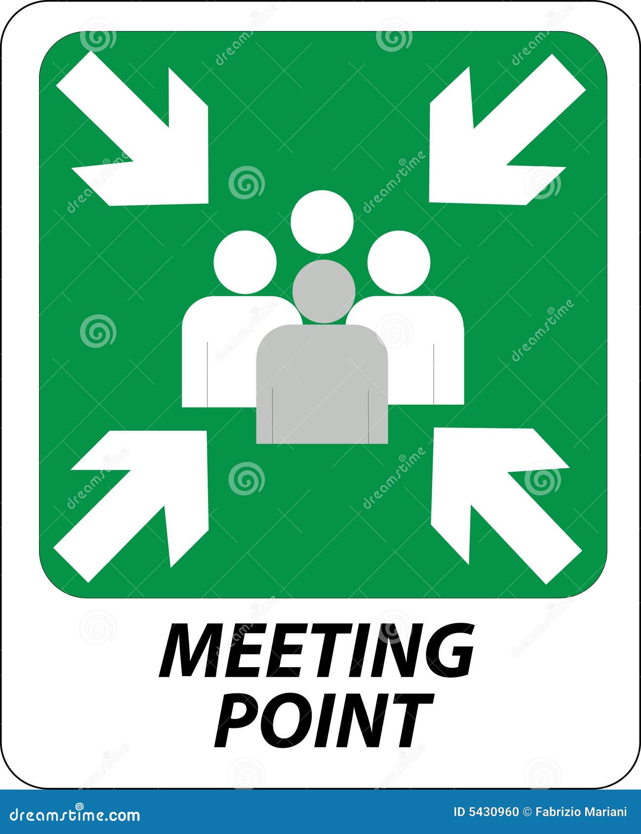 meeting point sign