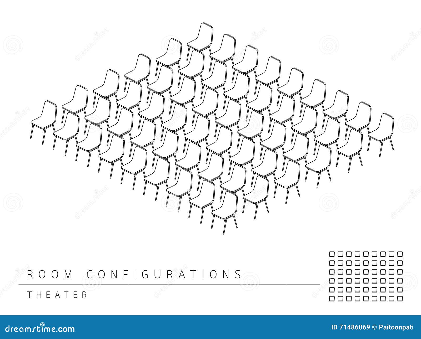 Meeting Room Setup Layout Configuration Theater Style Stock