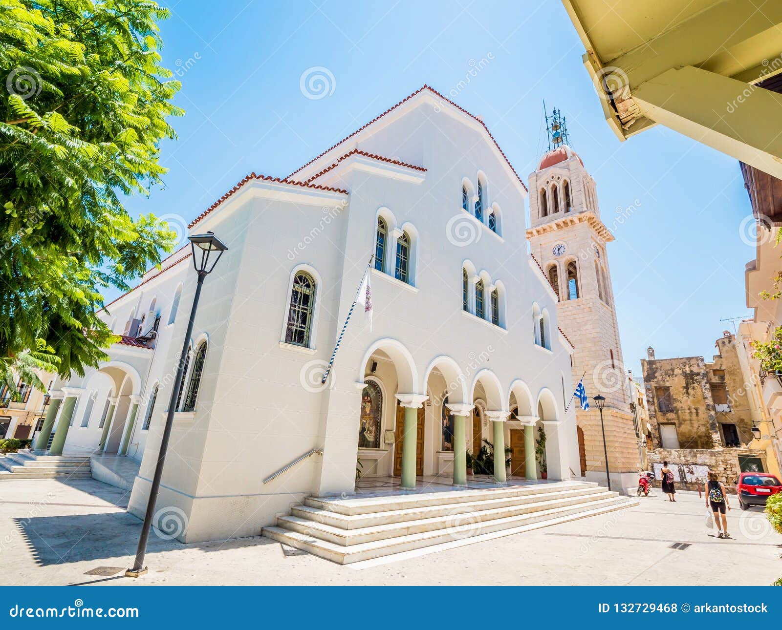 megalos antonios church in rethymnon city on the crete island, greece
