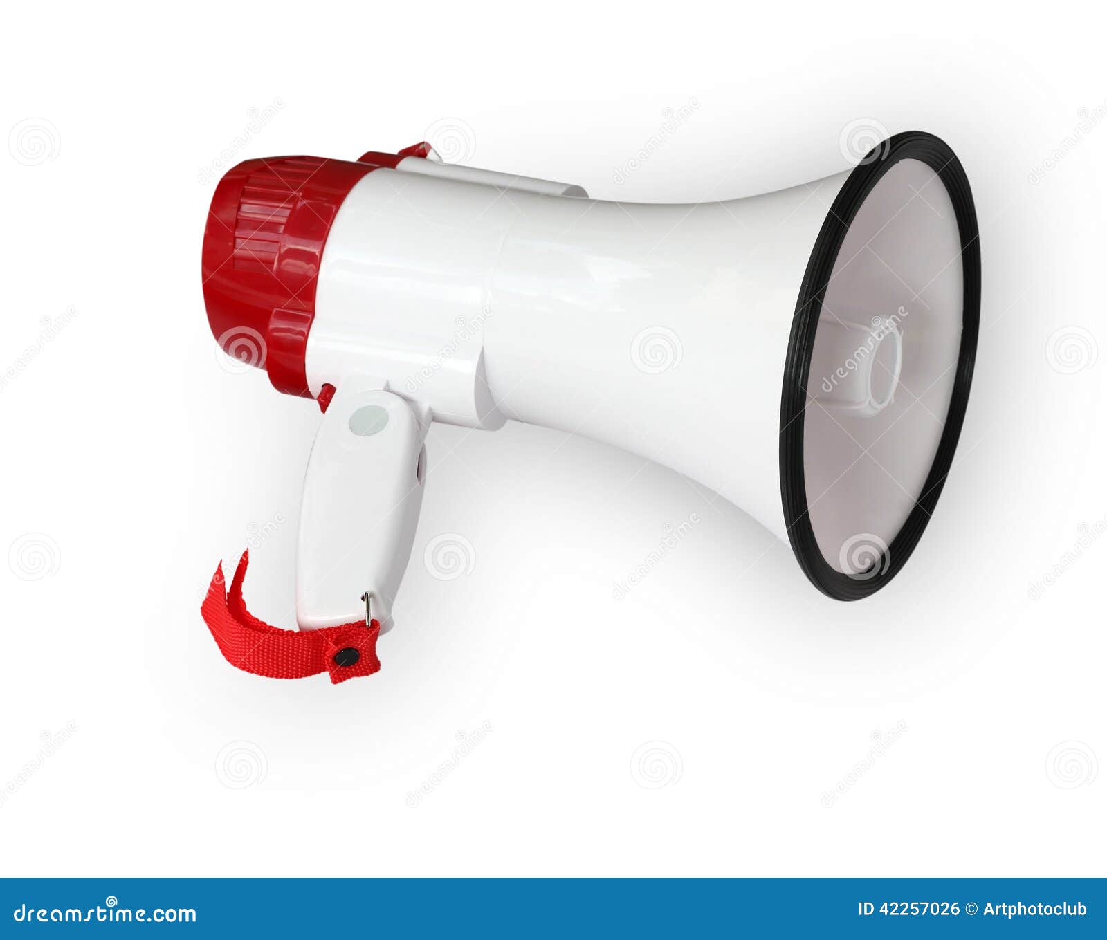Megaphone on white stock photo. Image of space, bullhorn 42257026