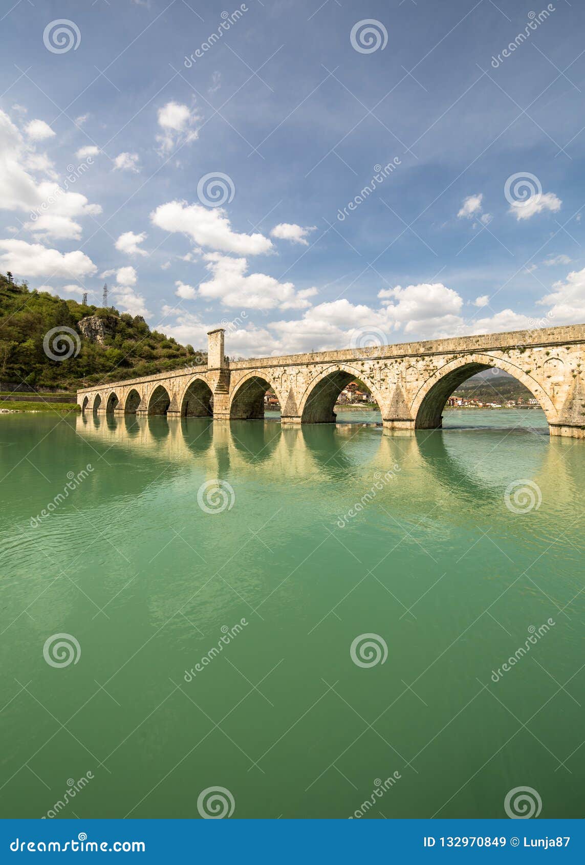 mehmed pasa sokolovic bridge in visegrad on drina