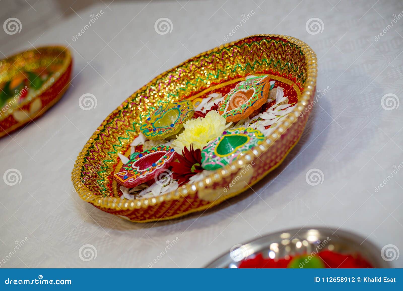 Mehndi Tray stock photo. Image of decor, mandap, beautiful 112658912