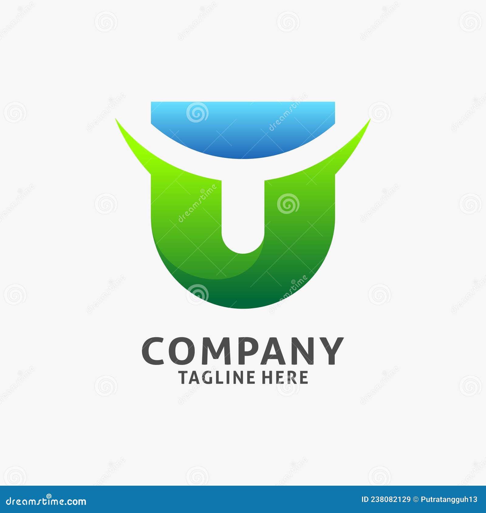 letter u gradient logo 