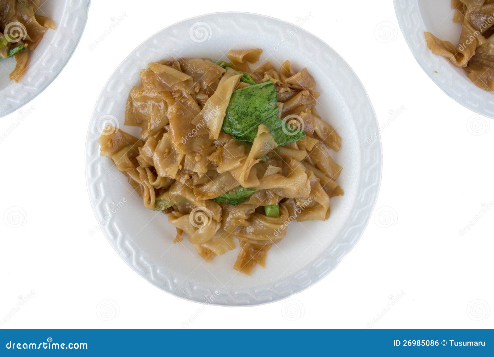 Mein Noodles Fried Cricketers Foam Cups. Stock Photo Image of bowl