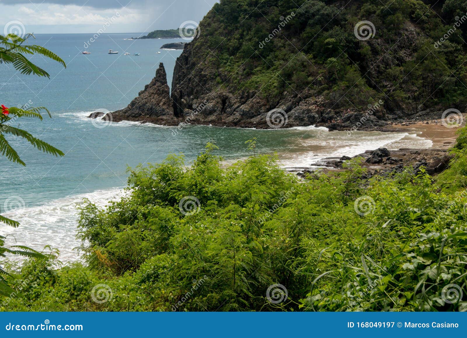 meio beach on fernando de nornonha, brazil