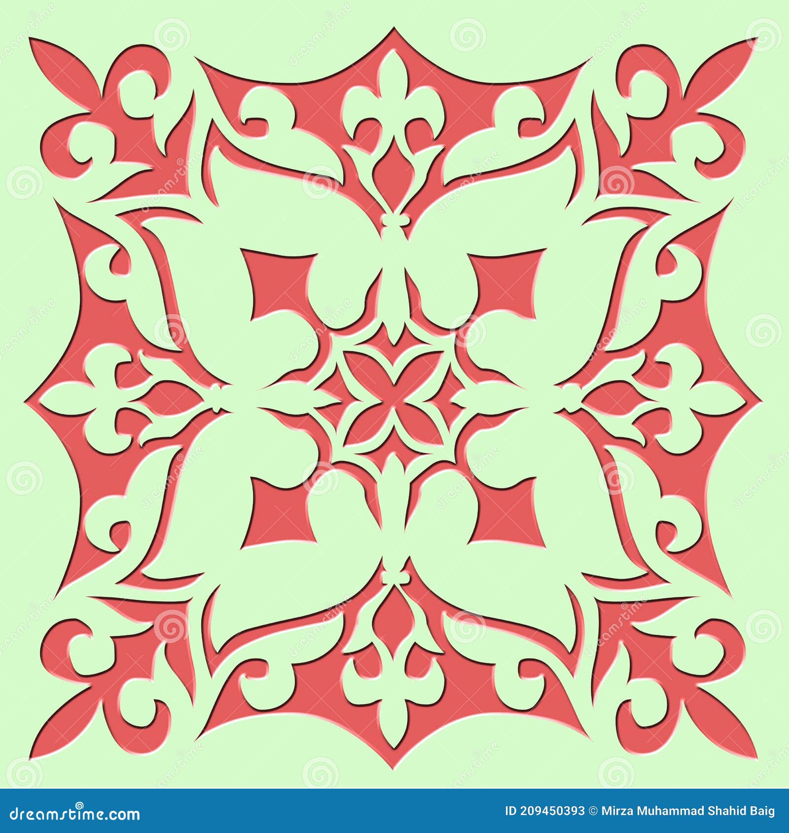 Mejor Diseño De Patrón Abstracto De Baldosas Florales Decorado Con Marco De  Copo De Nieve6 Stock de ilustración - Ilustración de elementos, escama:  209450393
