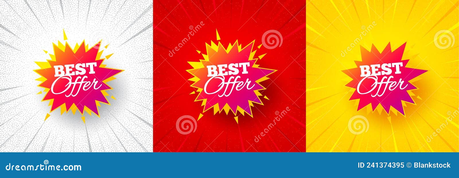 Mejor Pegatina De Oferta. Forma De Banner De Descuento. Banner De Oferta  Flash. Vector Imagen de archivo - Imagen de icono, rojo: 241374395