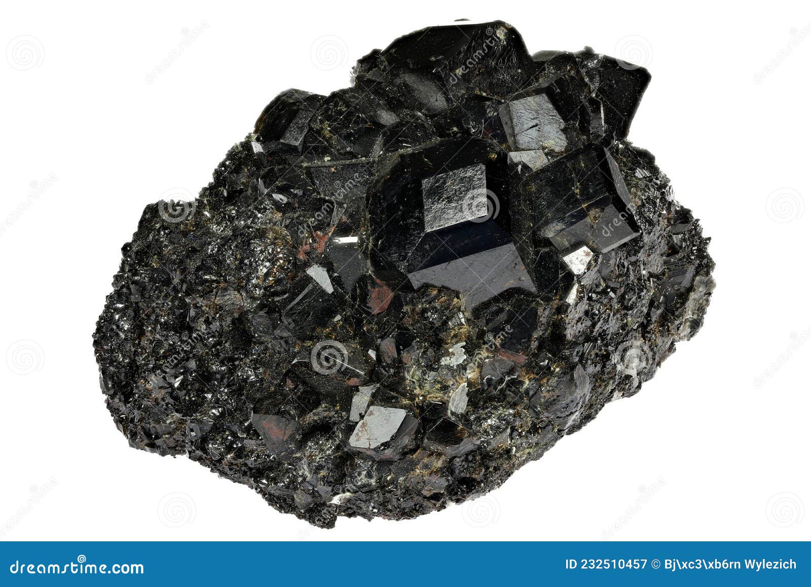 Melanite stock image. Image of geology, resource, discovery