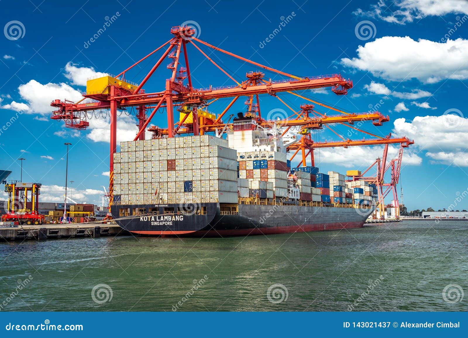 Melbourne, Australia Port of Melbourne Docks Editorial Photography