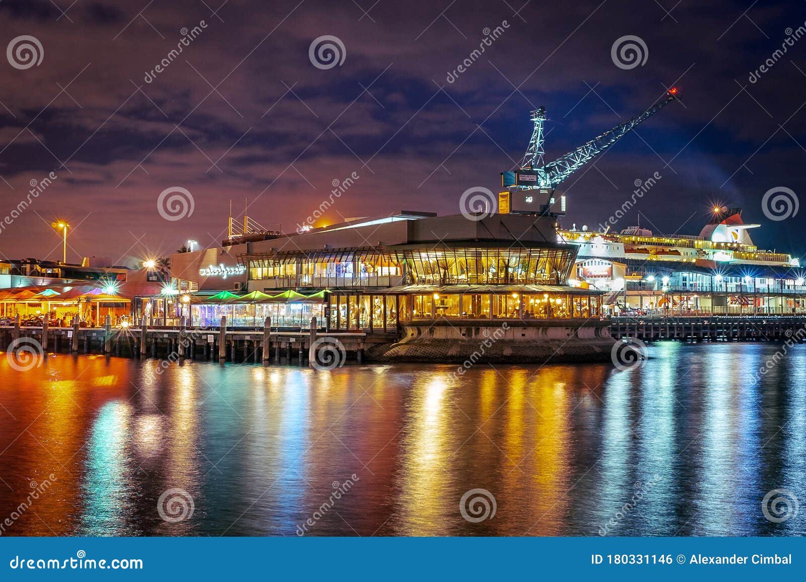 Melbourne, Australia Waterfront Restaurant in Port Melbourne Marina