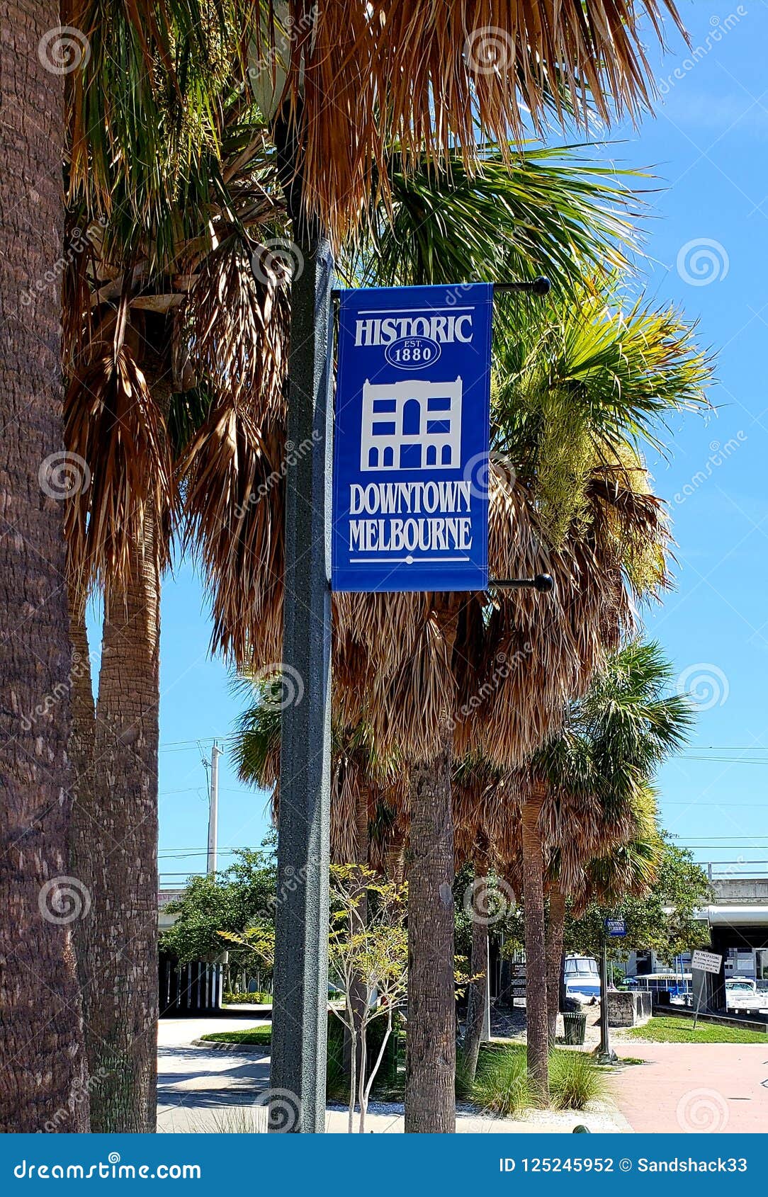 Melbourne Florida editorial photography. Image of sign 125245952