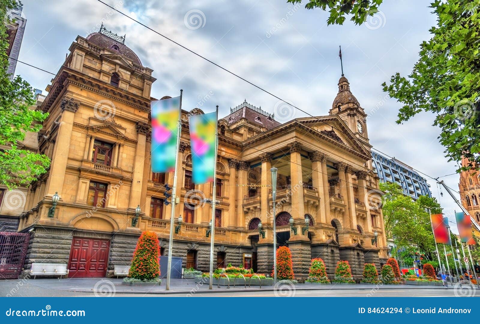 Melbourne Town Hall in Australia Stock Photo Image of authority