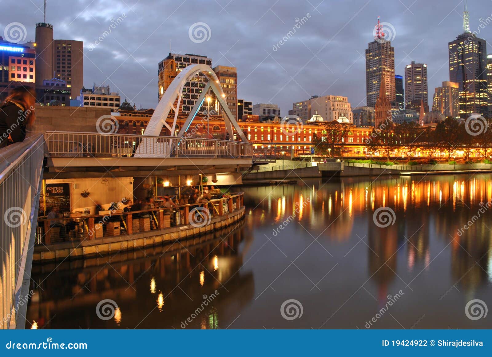 Melbourne Yarra River Bar stock photo. Image of eatery 19424922