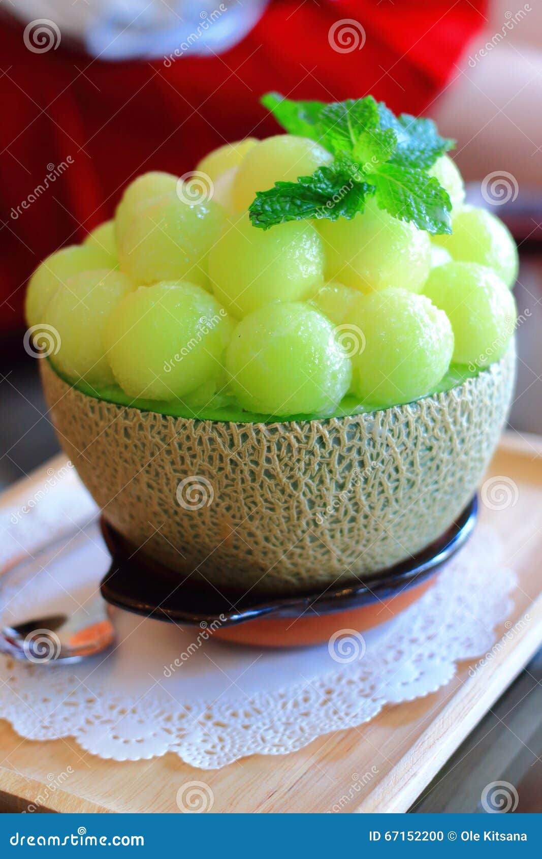 Melon bingsu stock photo. Image of korea, dessert, bingsu 67152200
