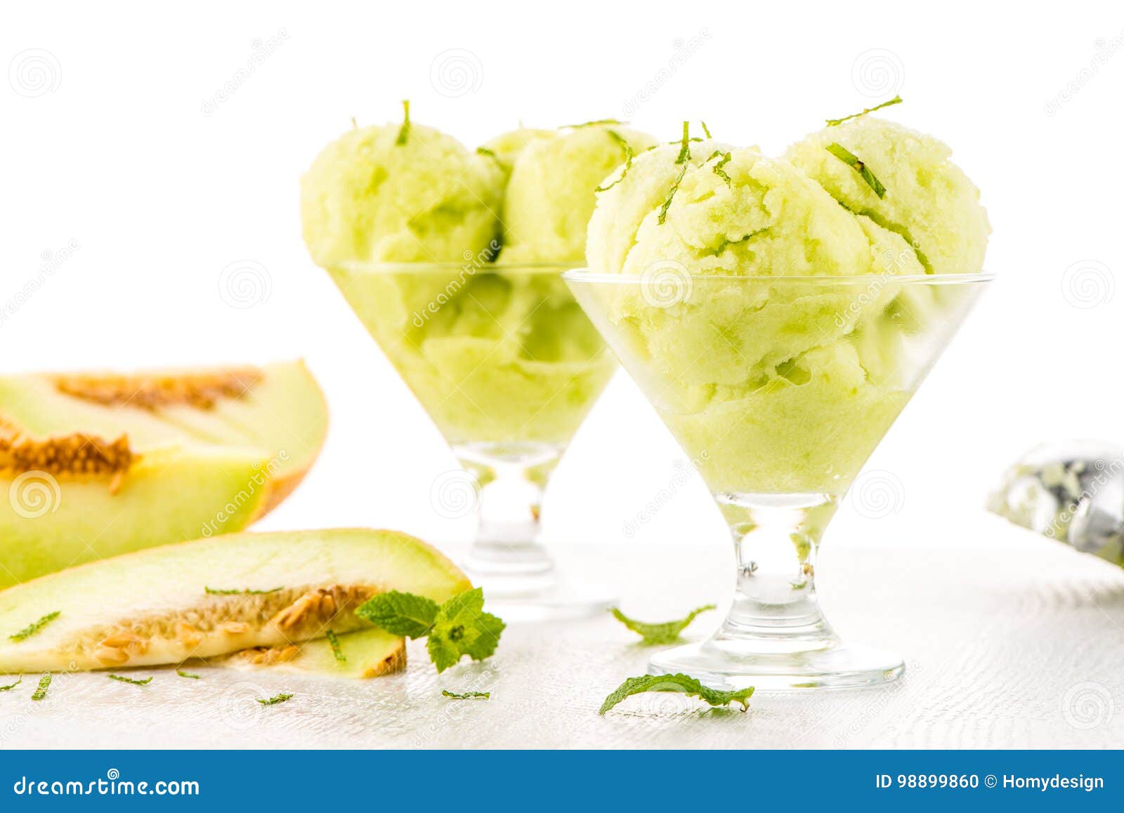 Melon flavored icecream stock photo. Image of milk, delicious 98899860
