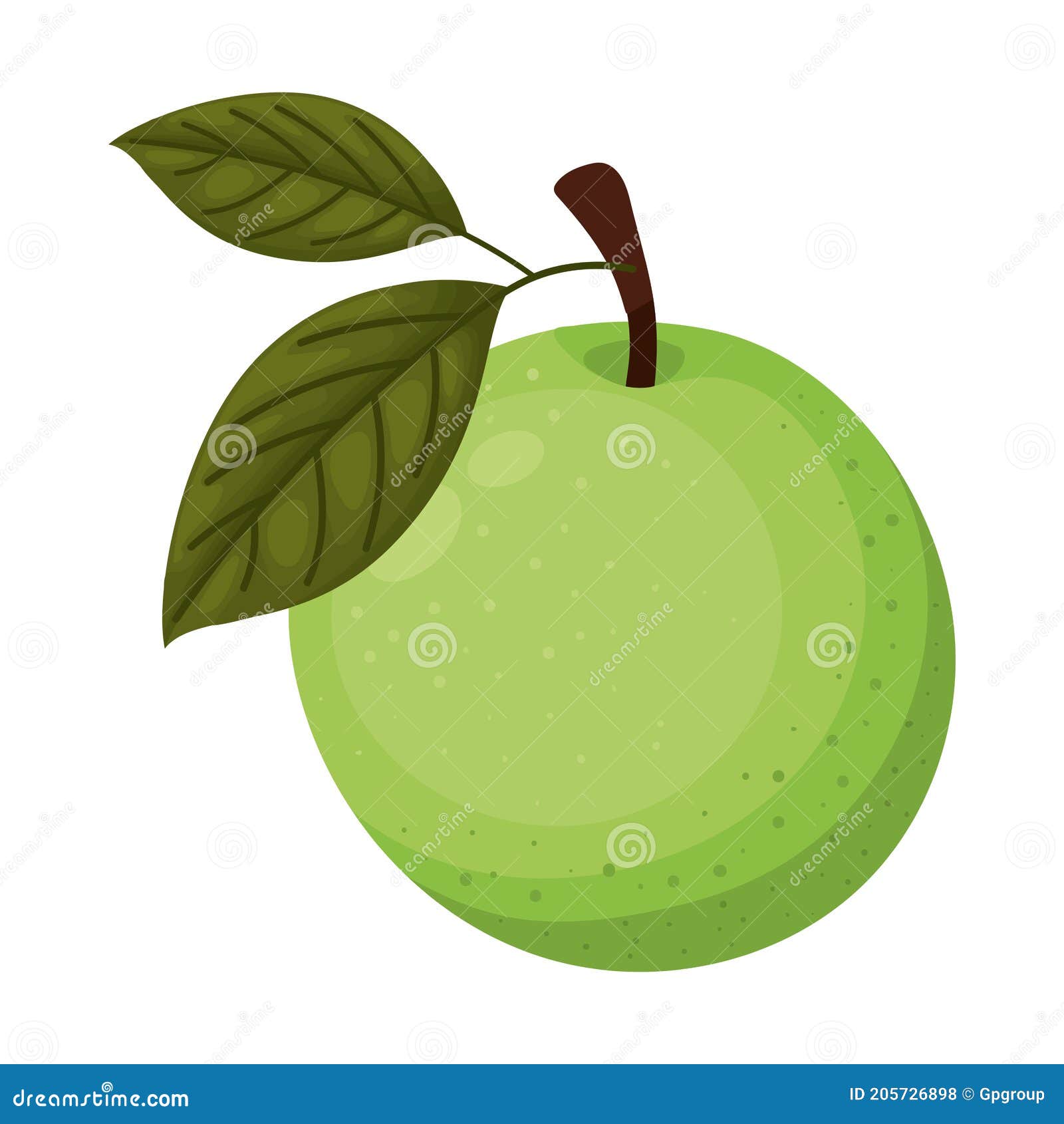 Melon with a green color stock vector. Illustration of poster 205726898
