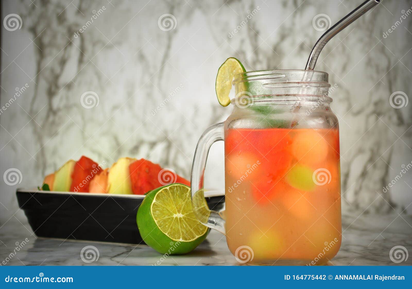 Melon Party Punch Drink stock photo. Image of citrus 164775442