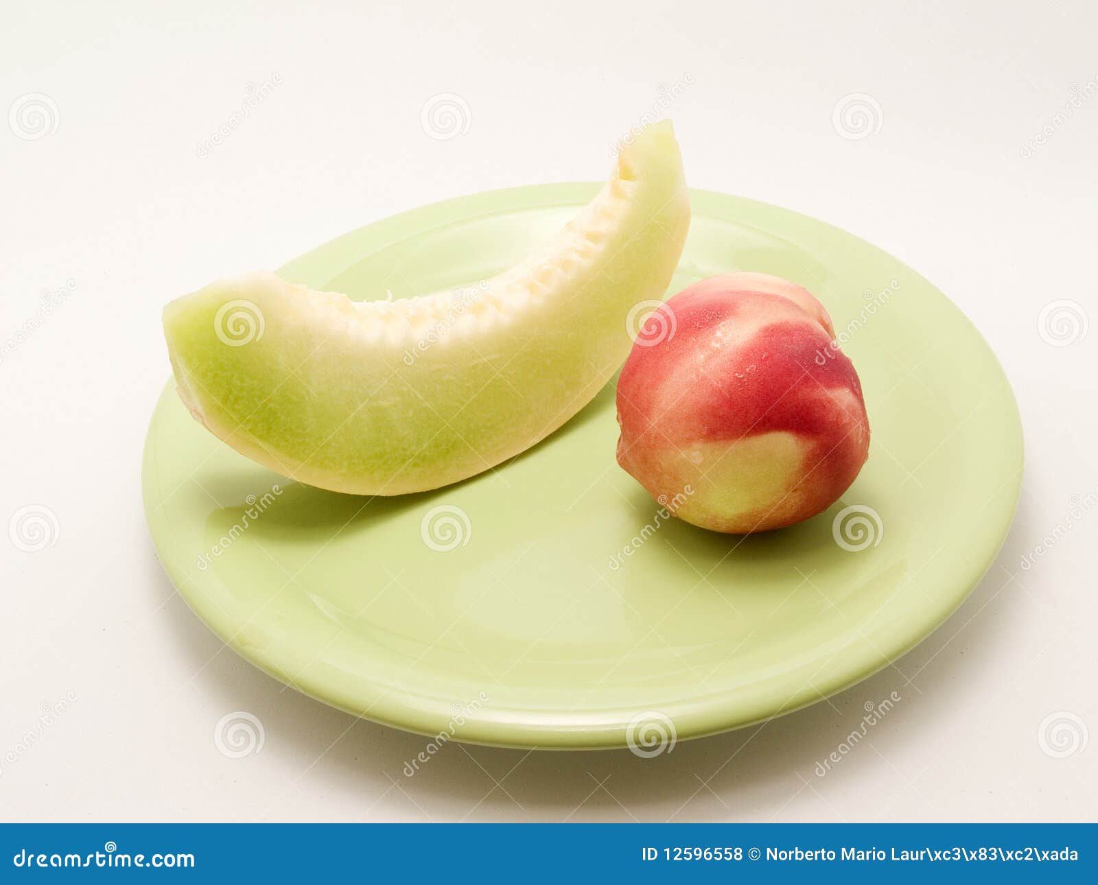 Melon and peach stock photo. Image of delicious, peach 12596558
