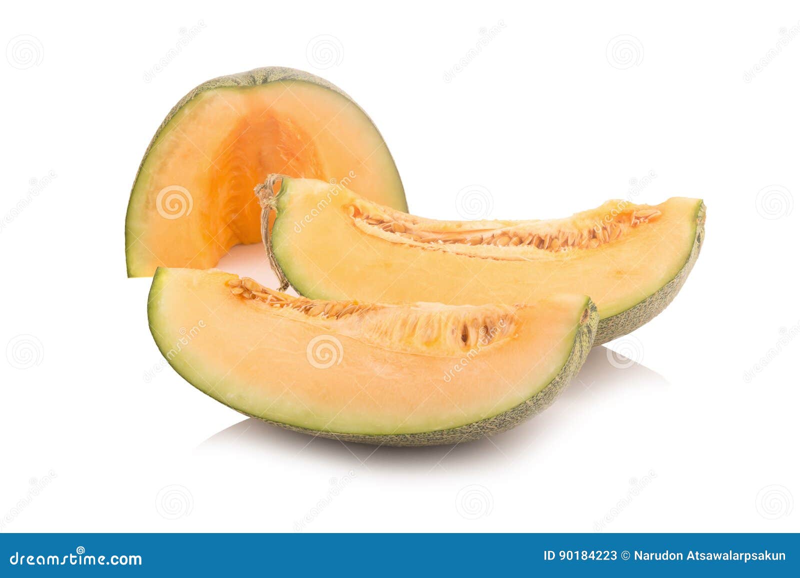 Melon on white stock image. Image of honeydew, slice 90184223