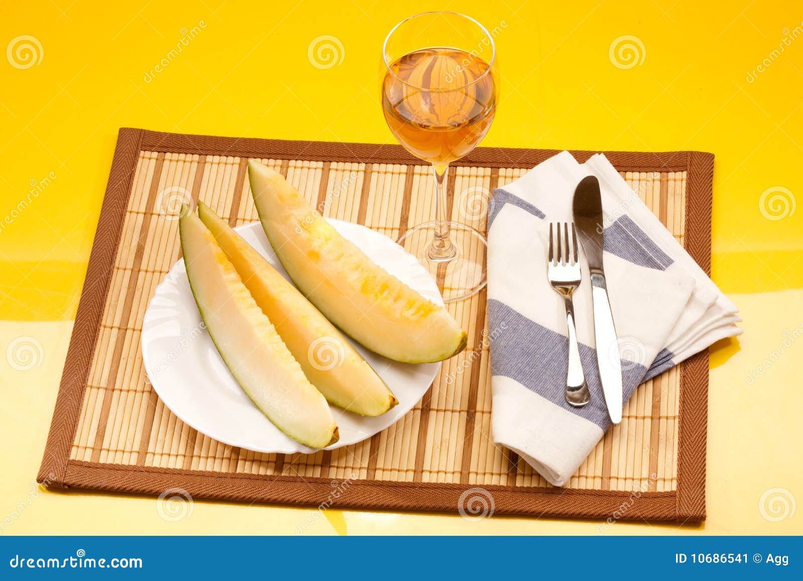 Melon and wine stock image. Image of melon, fresh, delicious 10686541