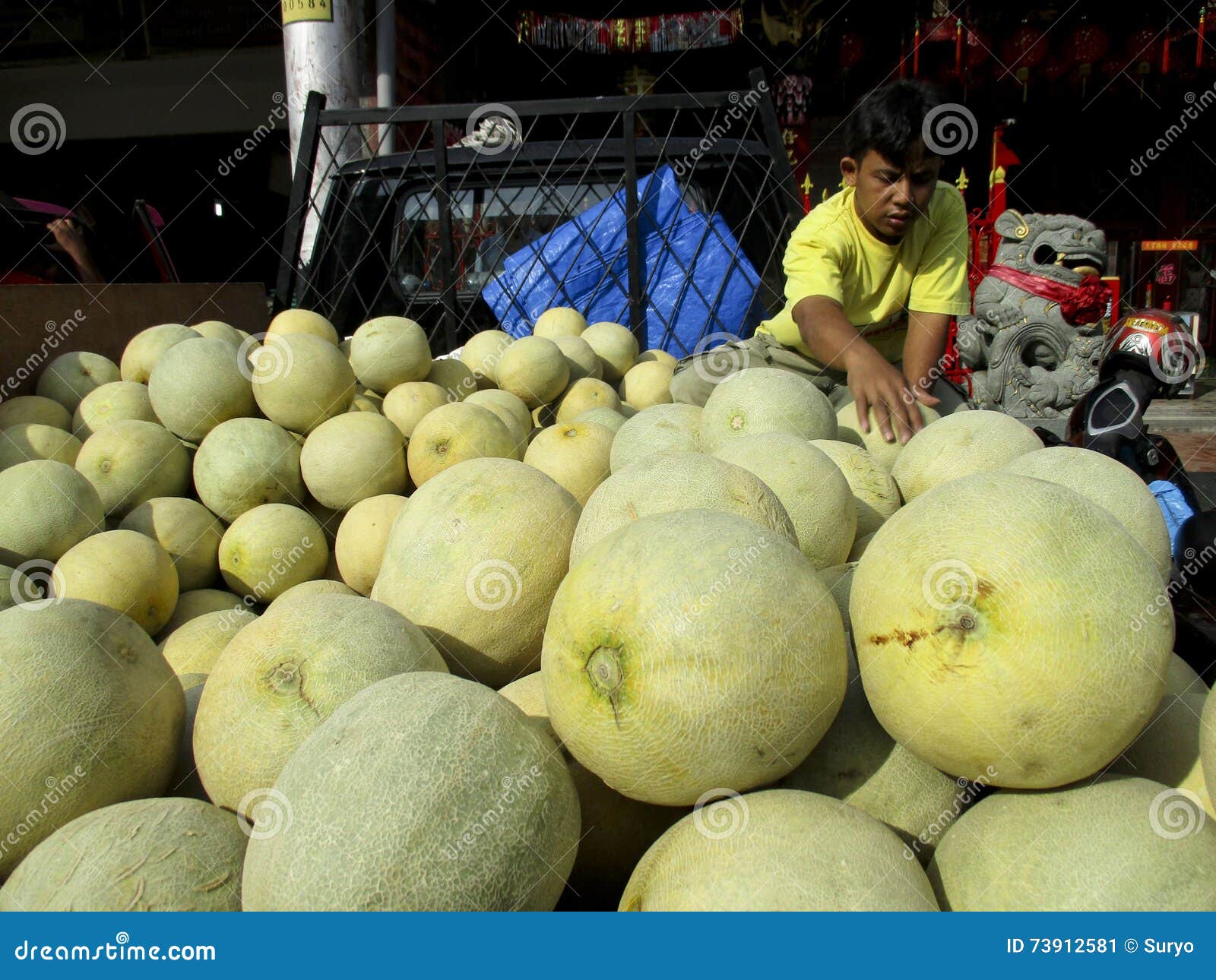 Melons editorial photo. Image of melon, pomelo, traders 73912581