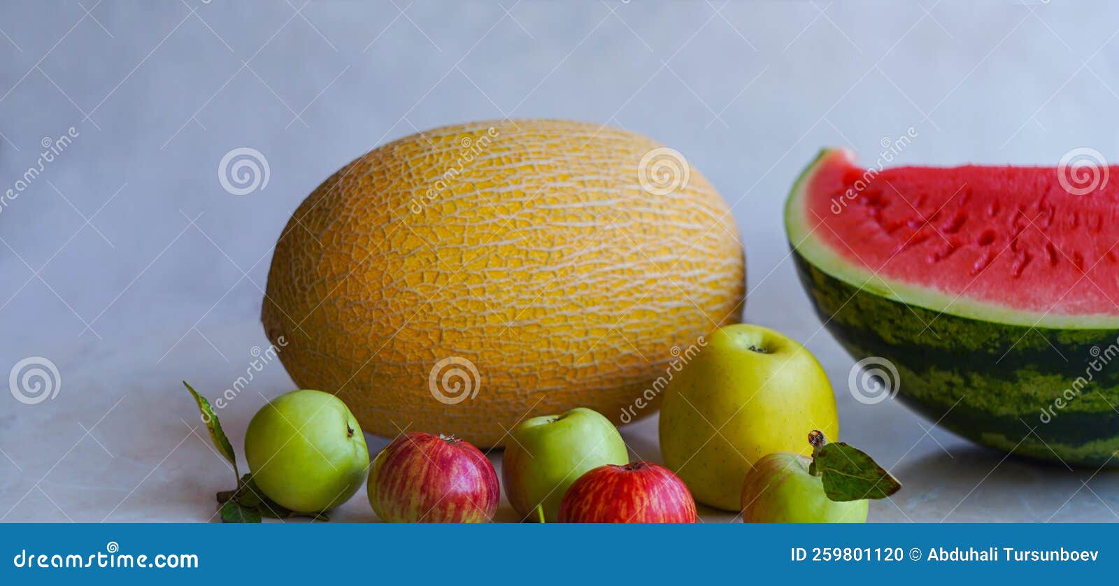 Melons, Watermelons and Fruits Stock Photo Image of selection