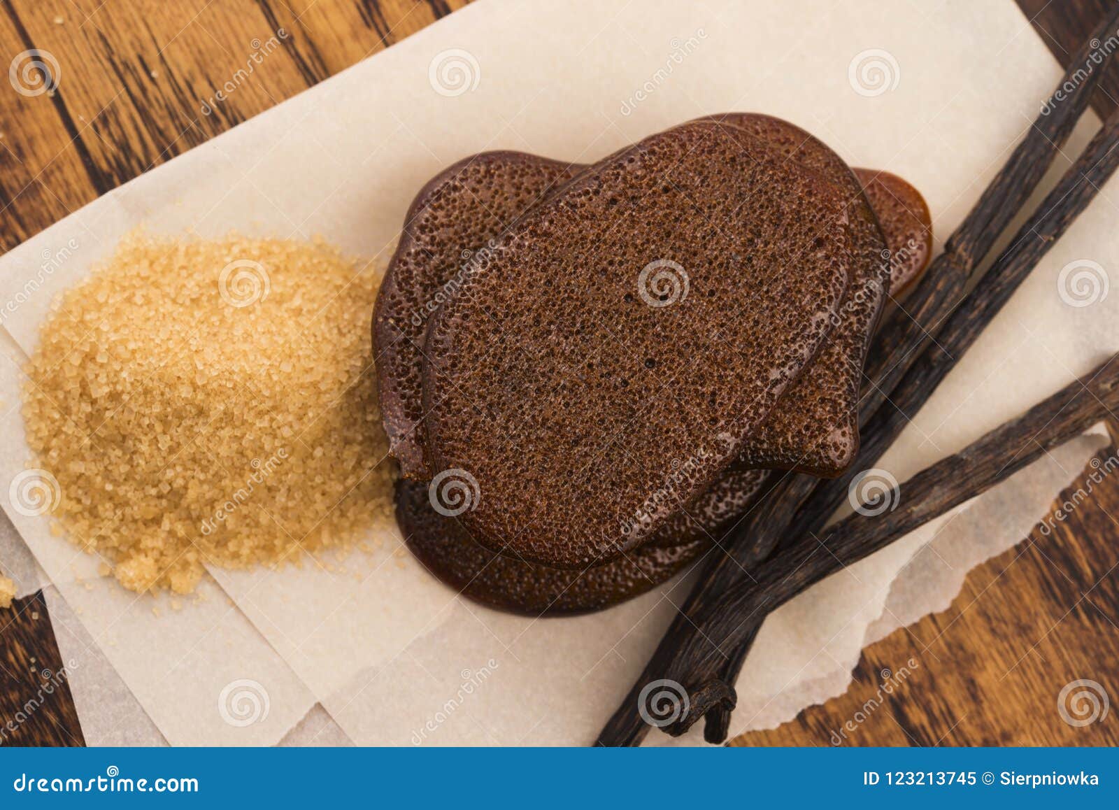 Melted Brown Sugar Caramel with Vanilla Stock Image Image of caramel
