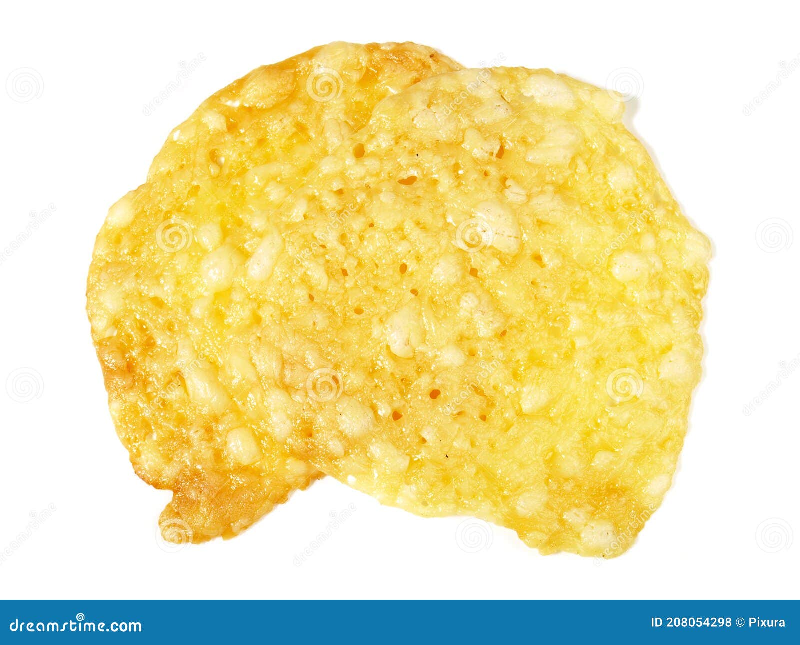 Melted Cheese Cracker Isolated on White Background Stock Photo Image of melts, recipe 208054298