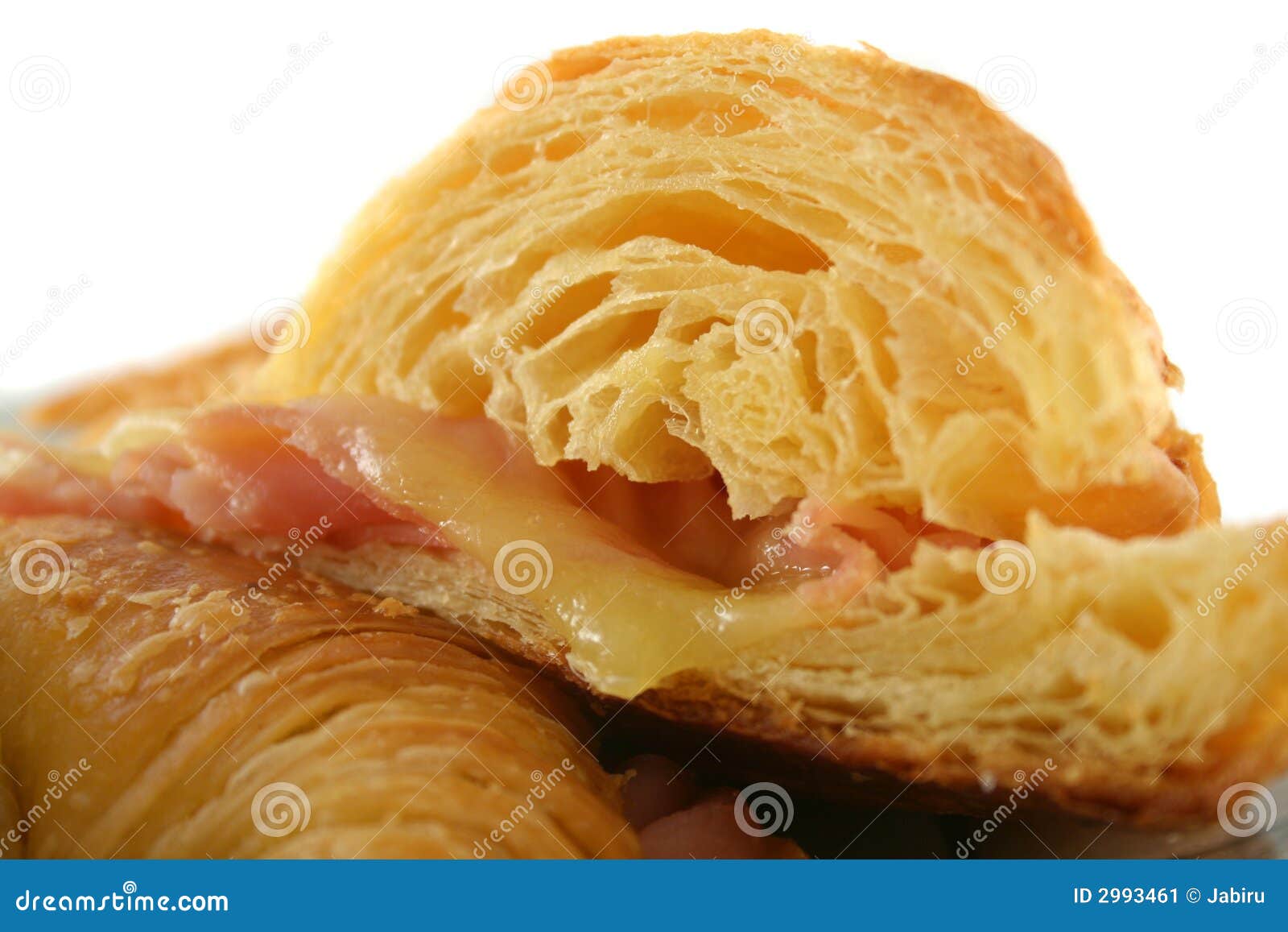 Melted Cheese Croissant 5 stock image. Image of gourmet 2993461