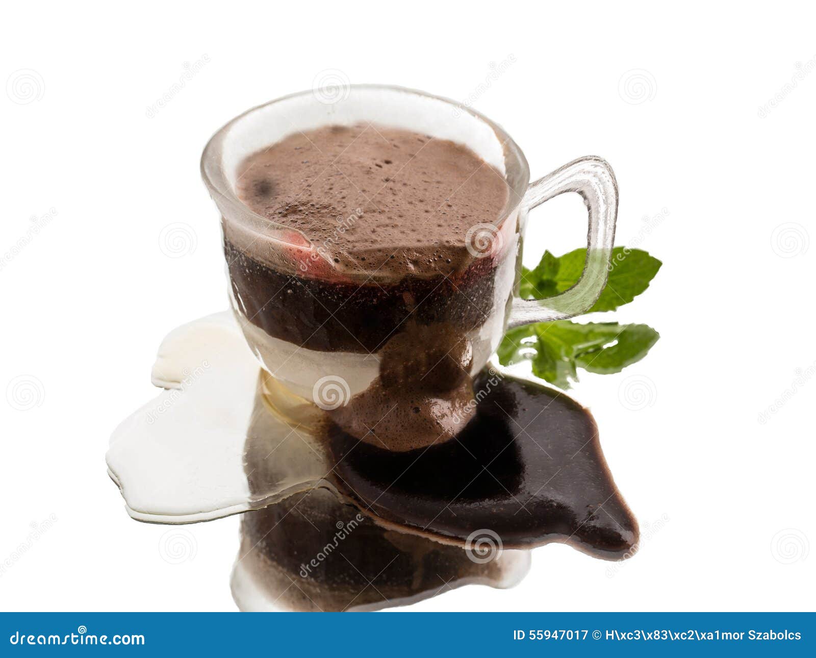 Melted Coffee Cup from Ice Made with Lipstick Stain Stock Image Image
