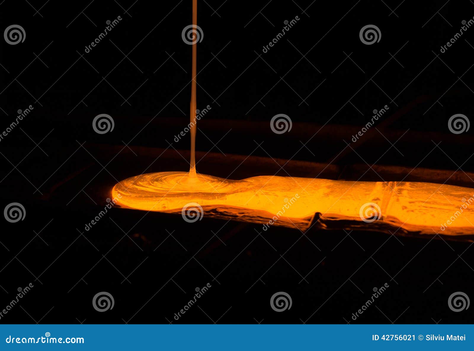Melted glass stock image. Image of manufactured, craftsmanship 42756021