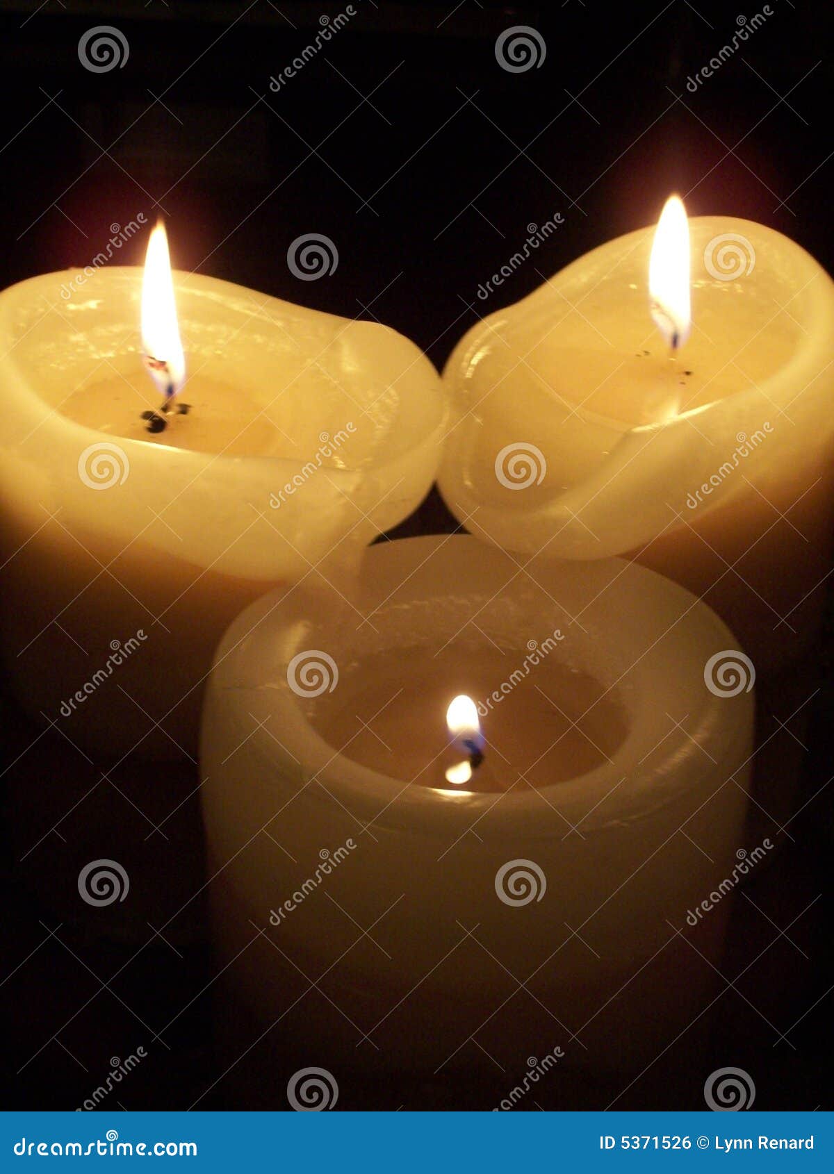 Melting Candles stock photo. Image of luxury, love, burning 5371526