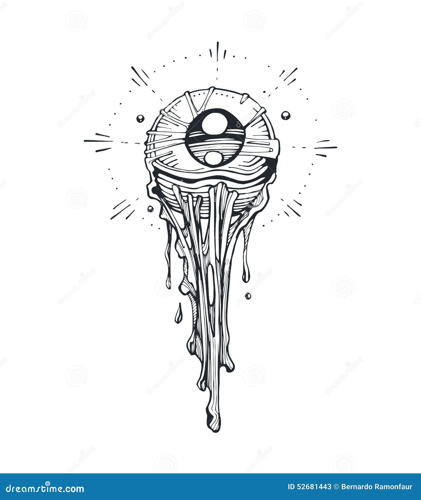 Eyeball Drip - Eyeball Horror - Sticker