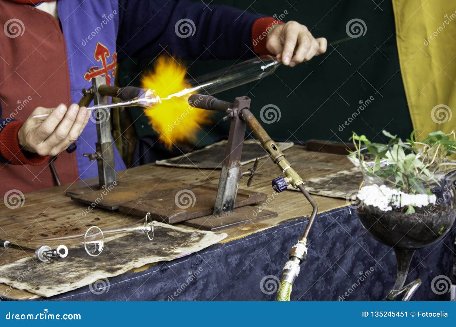 Melting fire glass stock image. Image of glowing, fire 135245451