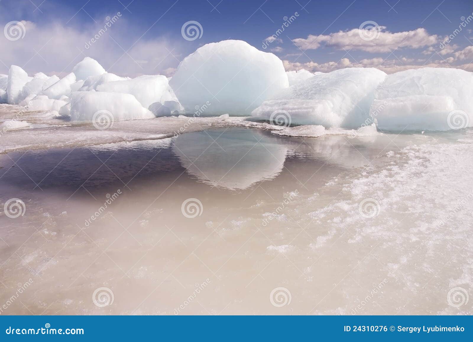 Melting ice stock photo. Image of frozen, glass, liquid 24310276