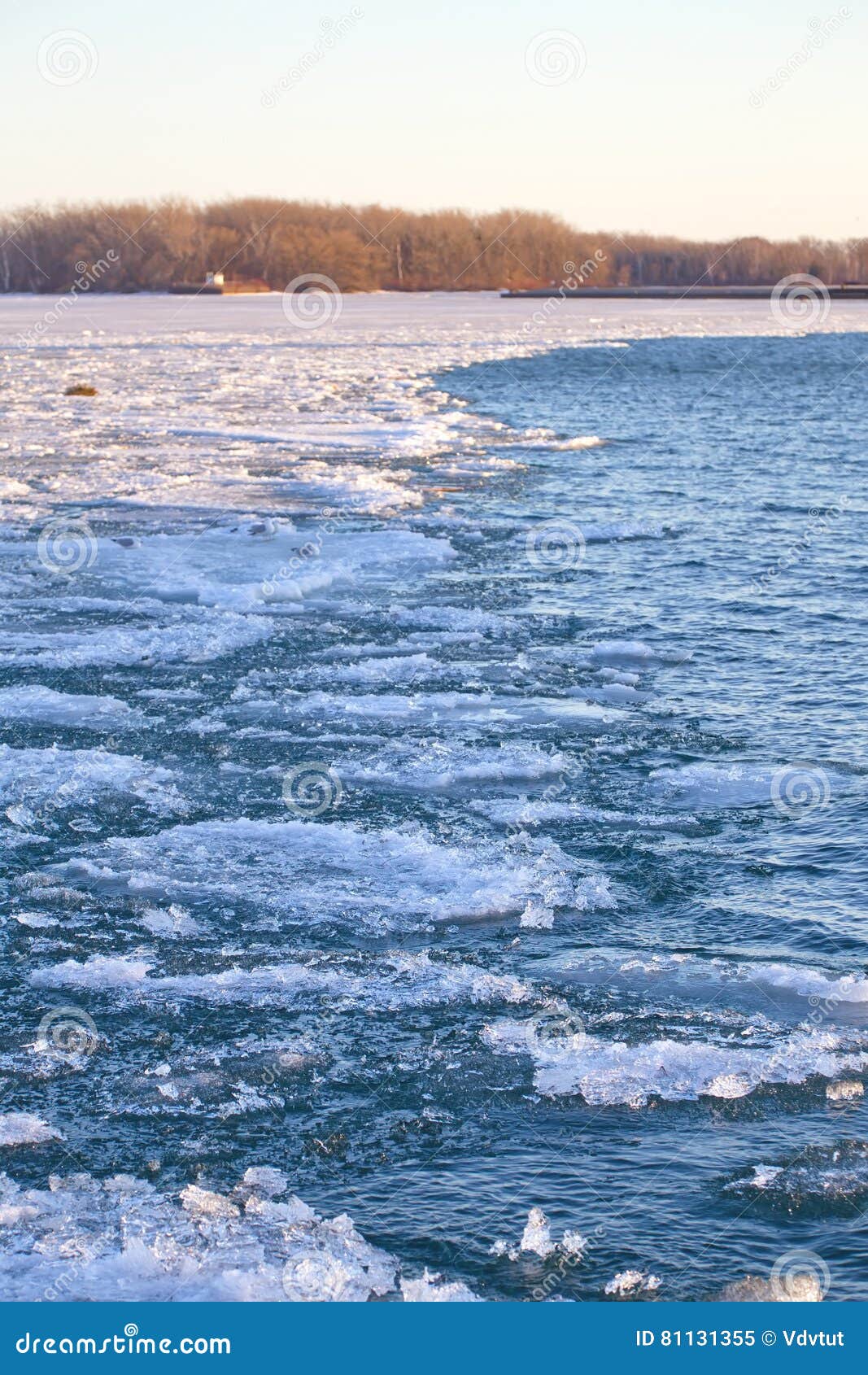 Melting Ice in Lake Ontario Waters Stock Image Image of melting