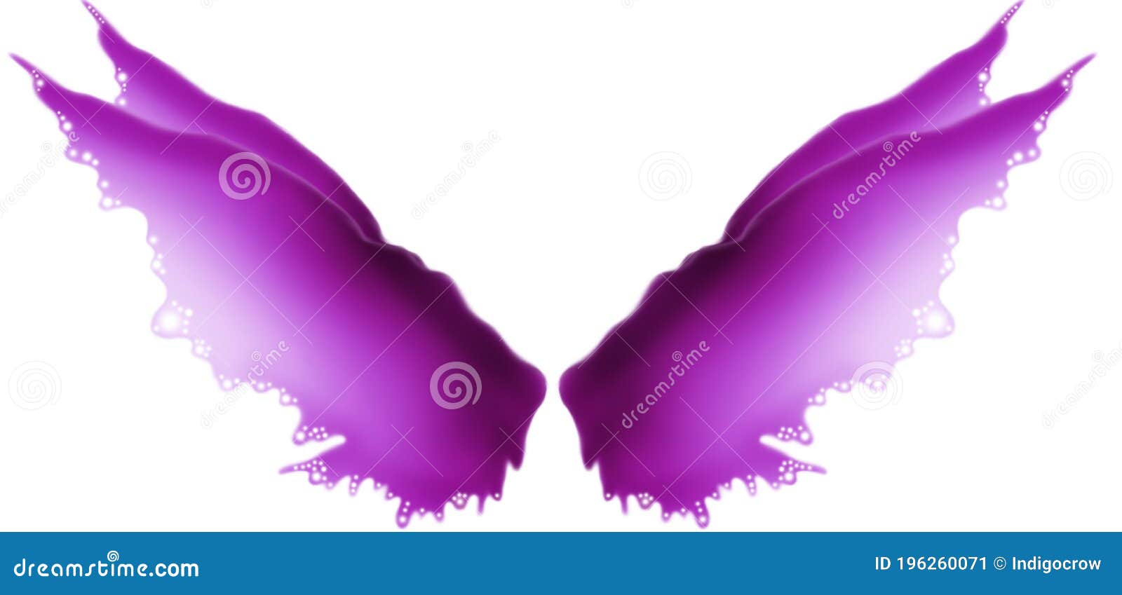 Melting Purple Fairy Wings stock image. Illustration of angels - 196260071