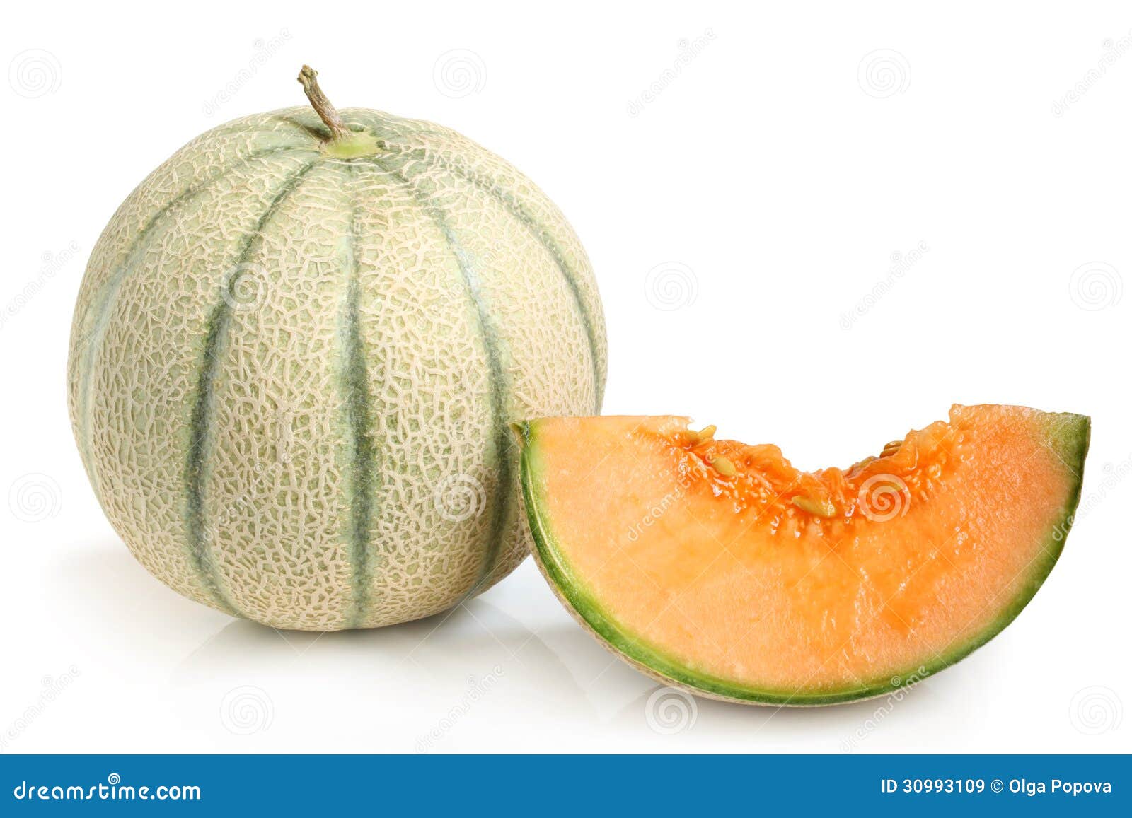 Melón del cantalupo imagen de archivo. Imagen de corte 30993109