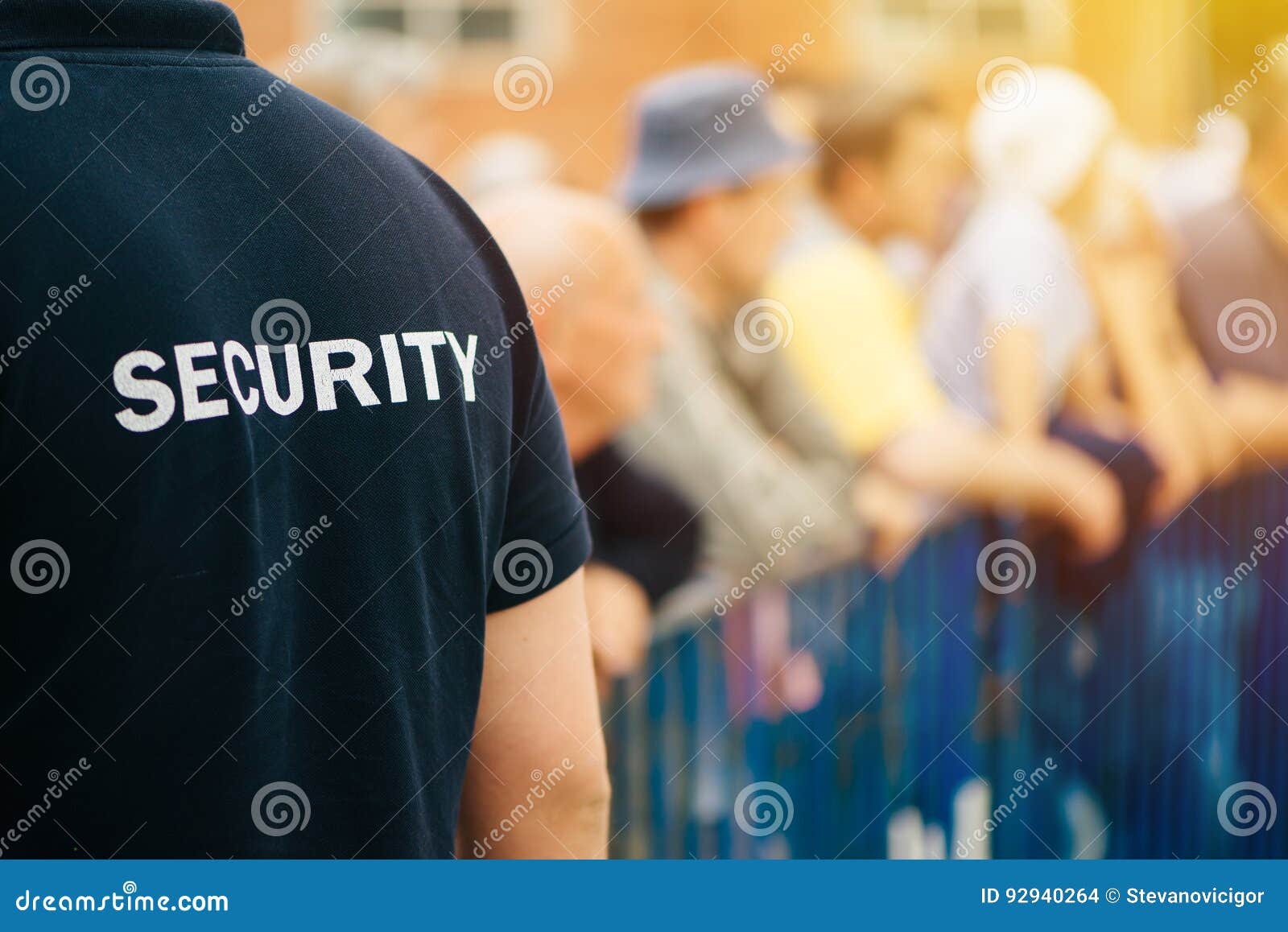 member of security guard team on public event