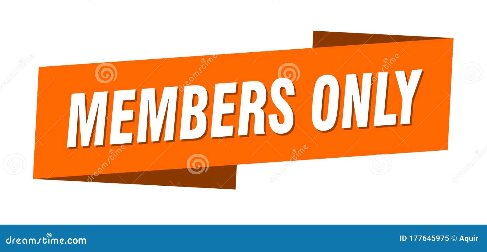 Members only Banner Template. Members only Ribbon Label Stock Vector ...