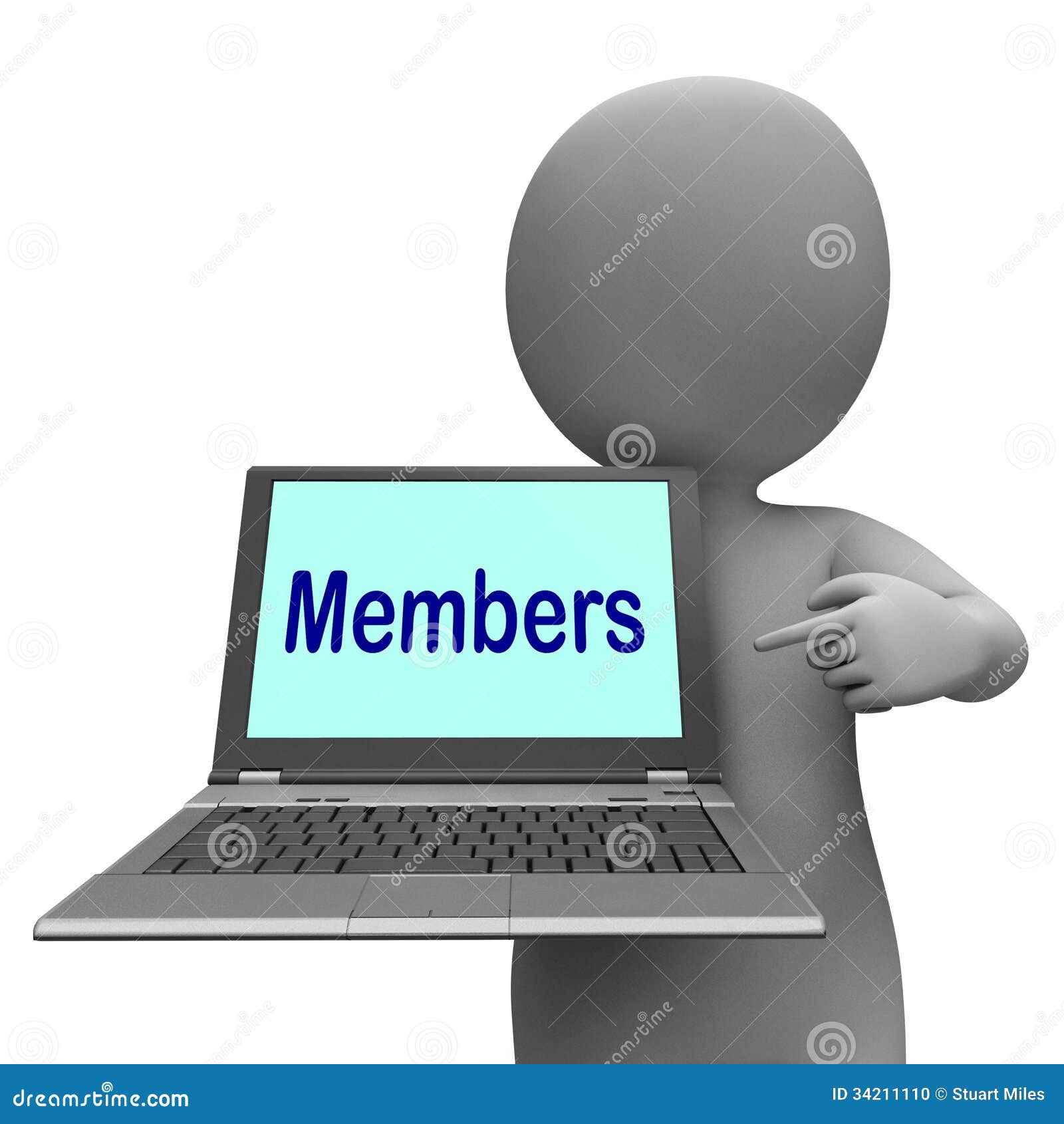 members laptop shows member register and web subscribing